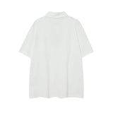 CHH Chrome Heart T Shirts Sanskrit horseshoe print polo shirt short sleeve