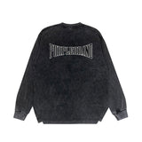 Purple Brand Distressed Long Sleeve Shirt Fashion Distressed Loose Long-sleeved Top
