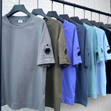 Cp Company T Shirts Summer Casual Loose Crew Neck Pullover
