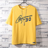 Basketball Sports T Shirt Summer Warriors Curry 30 Student Basketball Sports Breathable Short Sleeve T-Shirt Men