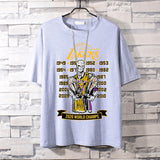 Basketball Sports T Shirt Lakers Memorial Kobe Short Sleeve T-Shirt Men'S Loose