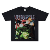 Film Star T Shirt Movie Fallen Angel Short Sleeve Loose Retro American Street T-shirt Men and Women