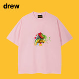 Drew T Shirts Loose Graffiti Printing
