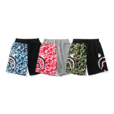 Aape Shorts Summer Fashion Brand Men's and Women's Camouflage Color Matching Casual Shorts