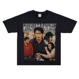 Film Star T Shirt Classic Movie Fight Back to School Cotton Short Sleeve Loose round Neck Retro T-shirt