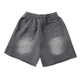 Men Shorts Wash Black Old Casual Shorts Hot Pants