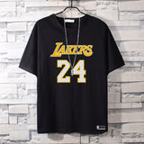 Basketball Sports T Shirt Kobe Manba No. 24 Short Sleeve T-Shirt Male Student Loose