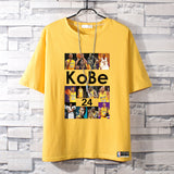 Basketball Sports T Shirt Kobe Short-Sleeved T-Shirt Men'S Cotton Student Korean Style Able Leisure Sports