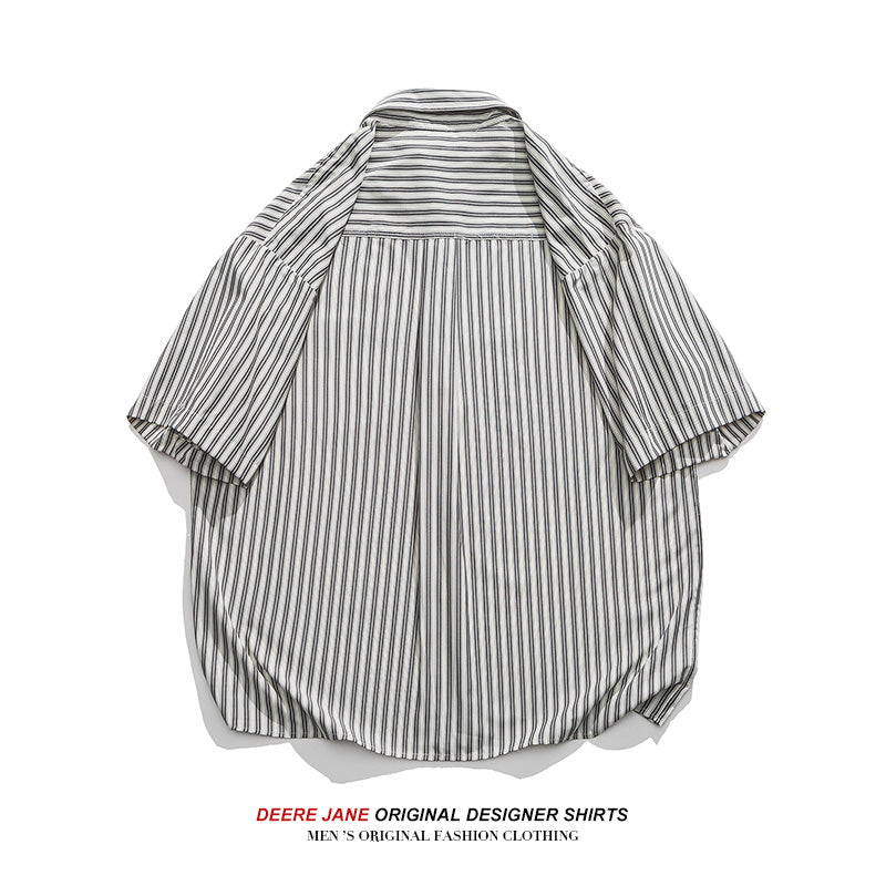 Men Shirts Summer Short Sleeve Shirt Men's Loose Men's Tops Casual