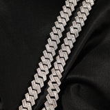 Chains Cuban Chain 12mmT Square Zircon Spectrum St. Valentine's
