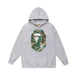 Bathing Ape Hoodie Autumn/Winter Letter Print Loose Hoodie Pullover Ape Sweater