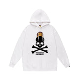 Bathing Ape Hoodie Autumn/Winter Letter Print Loose Hoodie Pullover Ape Sweater