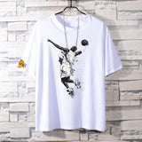 Basketball Sports T Shirt Nba Basketball Clothes James Kobe Cotton Short-Sleeved T-Shirt Men'S Loose