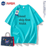 Nasa T Shirt Short Sleeve Summer Boys Clothes Half Sleeve Retro Couple