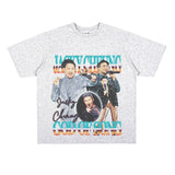 Film Star T Shirt Hong Kong God of Song Zhang Xueyou Printed Loose Street T-shirt