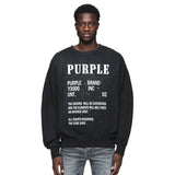 Purple Brand Distressed Sweatshirt Retro Vintage Crew Neck Sweater