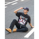 Basket Ball Star T Shirt Demar Derozan Short Sleeve Printed American T-shirt Retro Pure Cotton