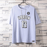 Basketball Sports T Shirt Summer Round Neck All-Matching Loose Short Sleeve T-Shirt Men