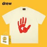 Drew T Shirts Cotton Short-Sleeved Smiley T-shirt