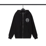 CHH Chrome Heart Hoodie Couple Villain Skull Cardigan Hooded Sweater Men