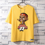 Basketball Sports T Shirt Nba Basketball Kobe James Curry Short Sleeve T-Shirt Male Student Loose