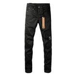 KSUBI Jeans Slim Fit Casual Stretch Ripped Jeans