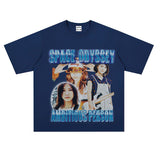 Film Star T Shirt Loose Heavy Retro Street T-shirt Men and Women
