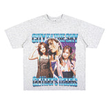 Film Star T Shirt Loose Heavy Retro Street T-shirt Men and Women