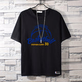 Basketball Sports T Shirt Summer Warriors Curry 30 Student Basketball Sports Breathable Short Sleeve T-Shirt Men
