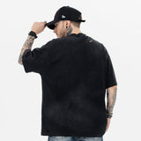 ERD T Shirts Melancholy Boy Gothic Printed Short Sleeve T-shirt Men and Women
