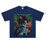 Film Star T Shirt Ace Agent Movie Short Sleeve Loose Retro American Print T-shirt