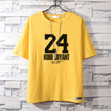 Basketball Sports T Shirt Commemorative Kobe No. 24 Short Sleeve T-Shirt Male Student Basketball Loose Sports