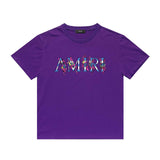 Amiri T Shirt Casual Hip Hop High Street round Neck Short Sleeve T-shirt