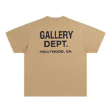 Mens T-shirts GALLERY DEPT printed round neck short-sleeved T-shirt pure cotton