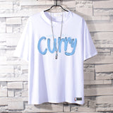 Basketball Sports T Shirt Curry Champion Pure Cotton Loose Short Sleeve T-Shirt Male Student Handsome Casual