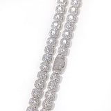 Chains Hip Hop 9mm Square Rock Sugar Zircon Necklace Spectrum St. Valentine's