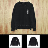 Purple Brand Distressed Sweatshirt Retro Vintage Crew Neck Sweater