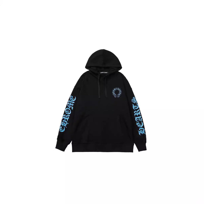 CHH Chrome Heart Hoodie ch Croix Sanskrit print loose hooded casual sweater