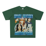 Film Star T Shirt Loose Heavy Retro Street T-shirt Men and Women