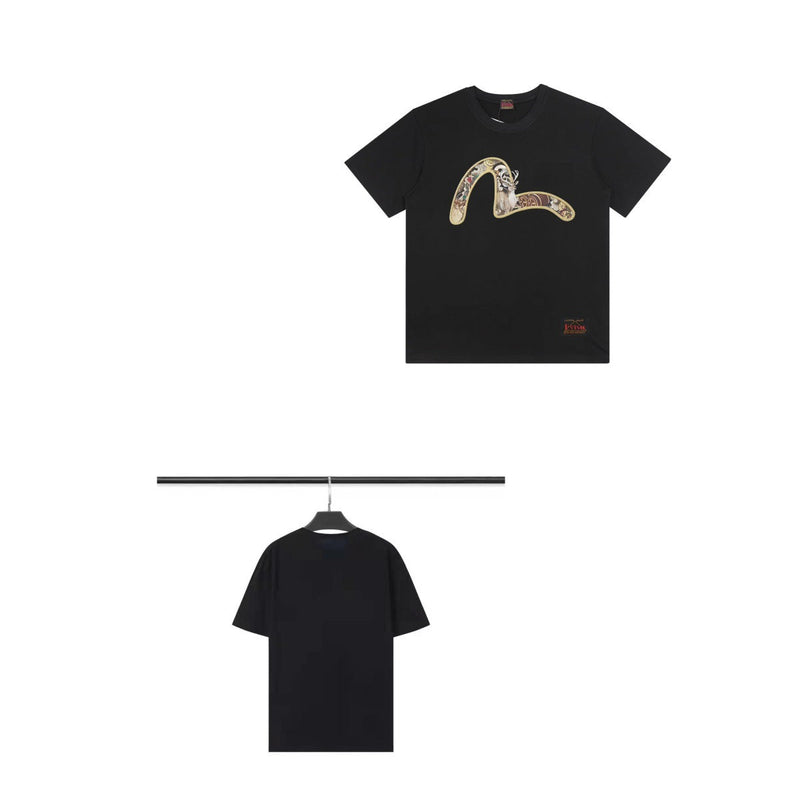Evisu T Shirts Casual Versatile Unisex T Shirts