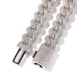Chains Hip Hop 14mm Zircon Cuban Chain Necklace Spectrum St. Valentine's