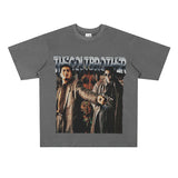 Film Star T Shirt Trendy Cotton Short Sleeve Loose round Neck Retro T-shirt
