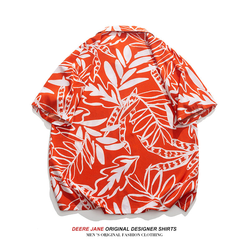 Men Shirts Summer Short Sleeve Shirt Male Loose Casual Jacket