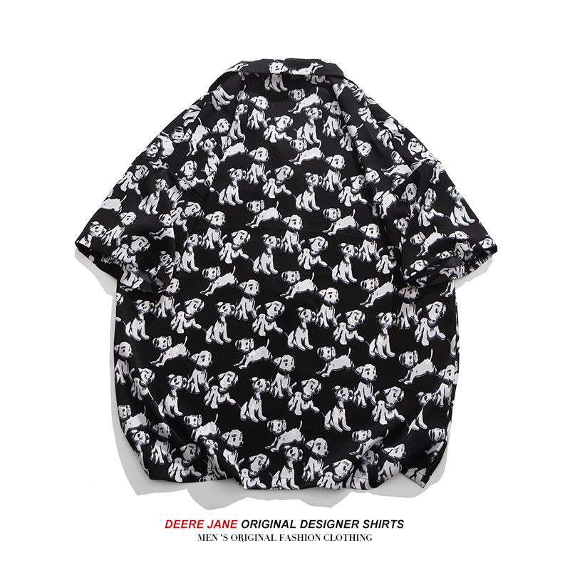 Men Shirts Summer Short Sleeve Shirt Men's Loose Casual