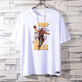 Basketball Sports T Shirt Summer Loose Short Sleeves T-Shirt Male Student Basketball Sports Lakers James