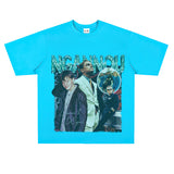 Film Star T Shirt Short Sleeve Loose Retro American Design T-shirt Men