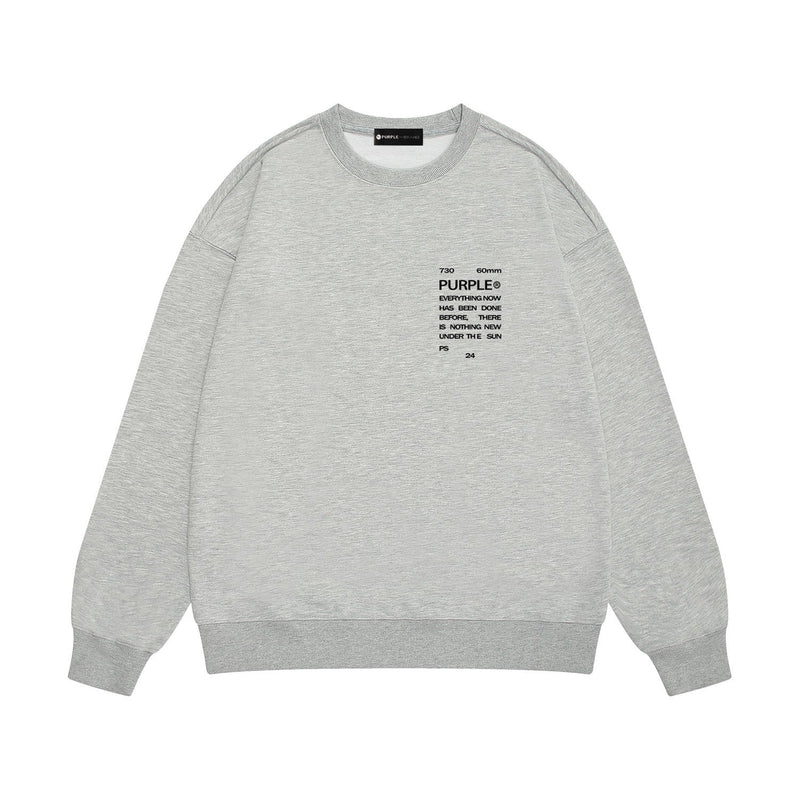 Purple Brand Sweatshirt Loose Crew Neck Sweater