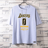Basketball Sports T Shirt Summer Short-Sleeved T-Shirt Men'S And Women'S Nba Lakers Weishao Leisure Sports