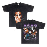 Asap Rocky T-Shirts Vintage ASAP Rocky Summer Short Sleeve T-Shirts Men and Women