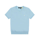 Ralph Lauren Knitted sweaters Ralph Lauren Knitted Short Sleeved Shirt RLl Pony Standard Knitted Twist Embroidered Short Sleeve Top T-Shirt